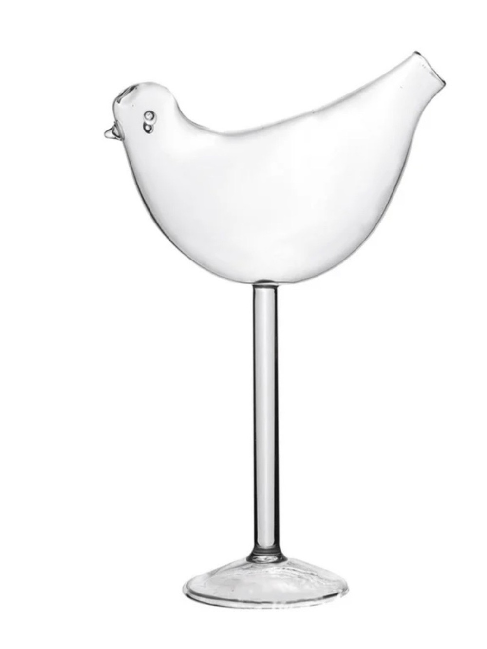 Flutes Bird Shaped Cocktail Glass - Picture 2 of 4